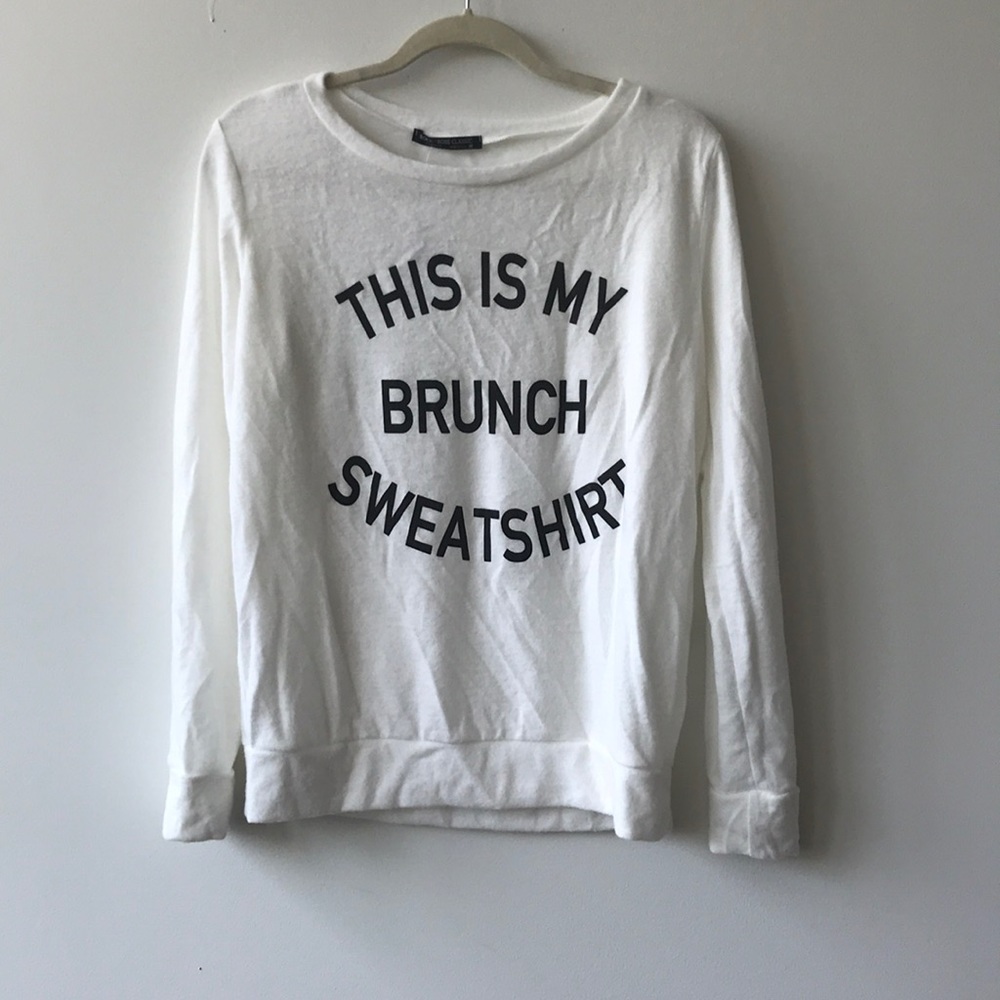 Soft graphic “this is my brunch sweatshirt” shirt
